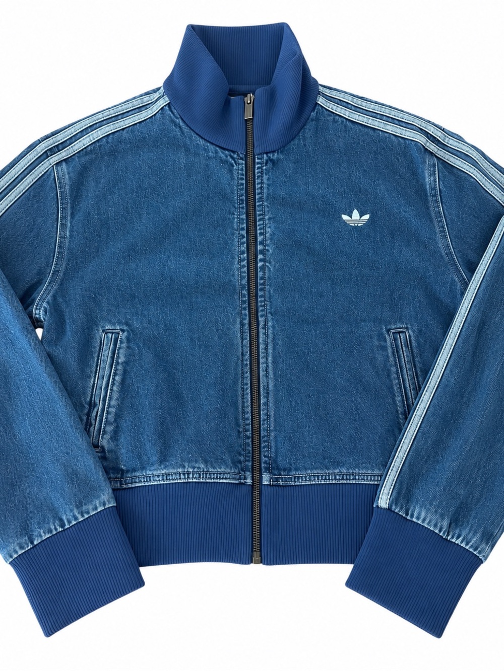 Adidas Women Denim Track Jacket